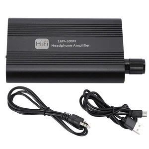 1pc 16Ω-300Ω HIFI Headphone Amplifier 3.5mm AUX Audio w/ USB Cable Earphone AMP - Picture 1 of 11