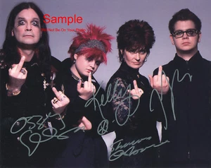 THE OSBOURNES Cast Signed Autographed Reprint 10x8 Photo #1 - Picture 1 of 1