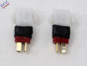 Convert LiPo Deans T Batteries To Tamiya Connectors - Set of 2 - Brand New - Picture 1 of 3