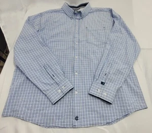 Camisa de vestir para hombre Cody James Core azul occidental manga larga abotonada talla grande - Imagen 1 de 8