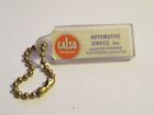 Vintage Calso Gasoline Automotive Services Keychain Reading Pottstown Pa Sign