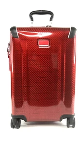 TUMI Tegra Lite International 4 Wheel Carry On Blaze Red Expandable Locking - Picture 1 of 20