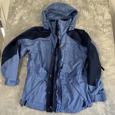 Columbia Double Whammy Jacket Women’s Small Blue W/ Removable Hood - Image 1 of 4