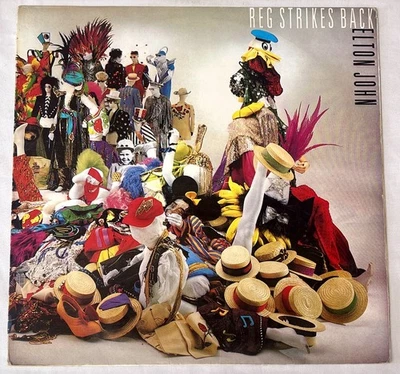 Elton John ‎– Reg Strikes Back - Rare press Colombia 1988 - Image 1 of 4