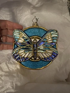 christopher radko Weihnachtsschmuck Wings Of Hope Schmetterling Diabetes  - Bild 1 von 10