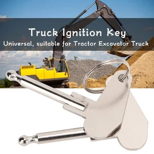 2pcs Tractor Ignition Key Replacement 5mm Diameter High Strength Vintage - Picture 1 of 12