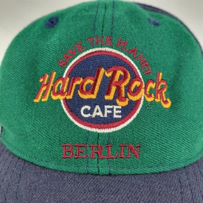 Vintage Hard Rock Cafe Berlin Snapback Baseball Hat Multicolor Love All Serve Al - Image 1 of 4
