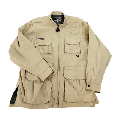 ExoOfficio Jacket Mens Large Safari Utility Detachable Sleeves Nylon Vest - Image 1 of 4
