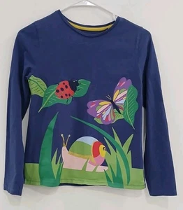 Mini Boden Snail , Butterfly Long Sleeve Graphic Tee Kids Size 11 /12 - Picture 1 of 6
