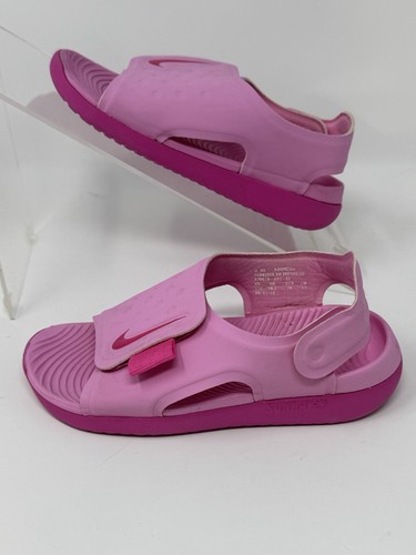 NIKE Sunray Adjust 5 Youth 11C Sandalo Scarpe Acqua Rosa Scivoli Regolabile