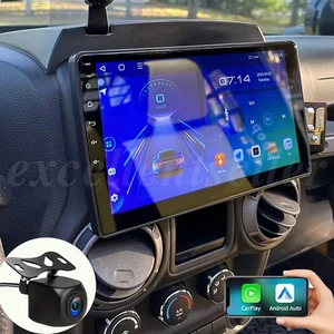 For Jeep Wrangler 3 JK 2007-2017 10.1" Android 13.0 Car Radio Stereo GPS CARPLAY - Picture 1 of 19
