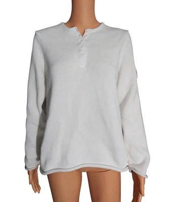 Suéter feminino Guide Series XL branco pesado de algodão - Imagem 1 de 4