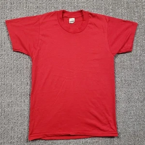 Vintage Screen Stars Shirt Kids Large Red Blank Made USA Single Stitch 80s - Picture 1 of 7