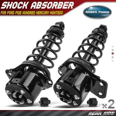 2x Conjunto completo de puntal trasero y resorte helicoidal para Ford Five Hundred Mercury 3,0 L Foto 1 de 4