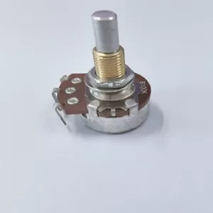 Potenciómetro de eje redondo variable B100K de 24 mm 2 piezas para amplificador de tubo de guitarra hágalo usted mismo - Imagen 1 de 4