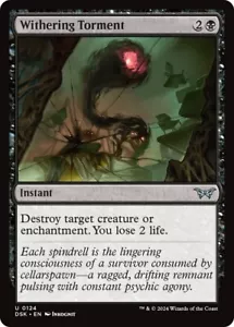 π§ Withering Torment U 0124 FOIL DSK Duskmourn House Of Horror MTG - Picture 1 of 2