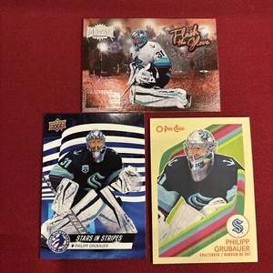 Philipp Grubauer LOTTO (3) 2022-23 Upper Deck Skybox Retro OPC ⭐️ OTTIME CONDIZIONI - Foto 1 di 2