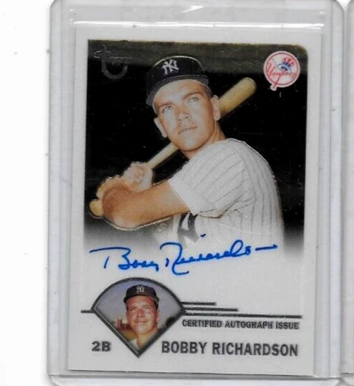 BOBBY RICHARDSON 2003 TOPPS CERTIFIED AUTOGRAPH ISSUE~N.Y.YANKEES - Image 1 of 1