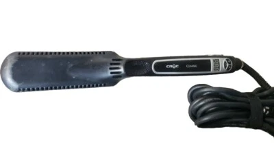 Утюжок плоский серебристый титановый CROC Classic, 1,5 дюйма H100115D - Изображение 1 из 4