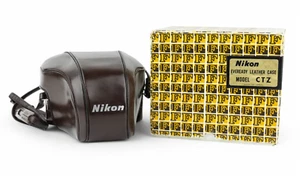 Nikon F Eveready Leather Brown Bag mod. CTZ borsa pronto box NEAR MINT RARE - Imagen 1 de 10