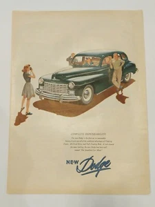 Vintage Dodge vehicle ad, post world war II - Picture 1 of 1