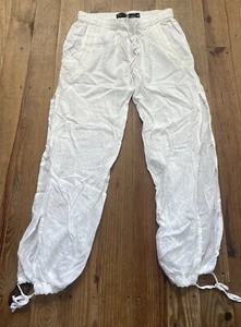 Pantaloni da spiaggia BILLABONG taglia small fessure laterali Island Dreamin Resort bianchi NUOVI - Foto 1 di 10
