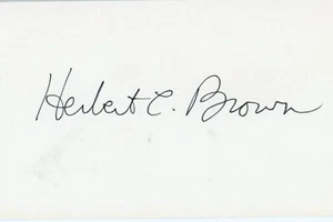 1979 Nobel Prize winner for Chemistry - Herbert C. Brown and his autograph - Picture 1 of 1
