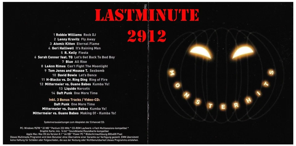 Monsterhits 2001 - Sample Album (2001) - Bild 1 von 1