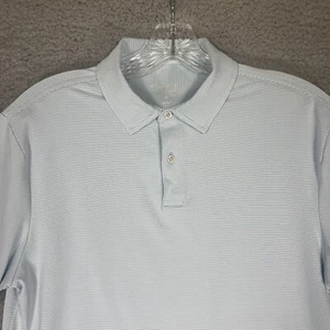 Camisa Polo Vineyard Vines Para Hombre Mediana Azul Rayas Brr Rendimiento Elastizada Golf - Imagen 1 de 6