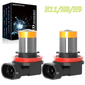 H11 H8 LED Bulbs 5000k Cool Yellow Super Bright Fog Light DRL Light High Power - Picture 1 of 8