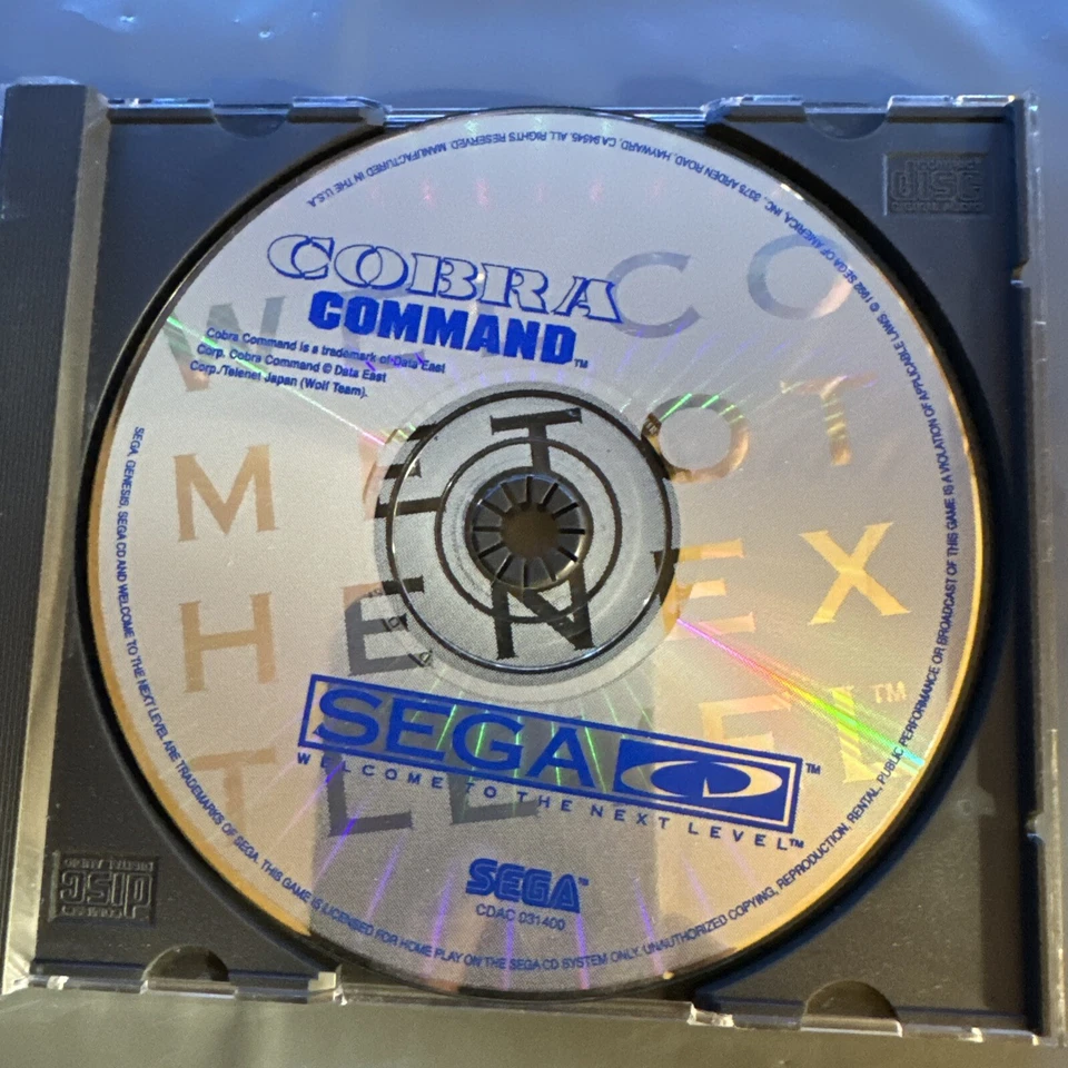 USED COBRA COMMAND SEGA CD DISC ONLY - Tested! - Image 1 of 1