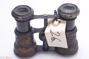 ✅ SMALL ANTIQUE BRASS BINOCULARS LARGE EYE OPENING GALILEAN DOUBLE TELESCOPE - Picture 1 of 5