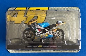 1.18 Diecast Motorcycle Aprilia RS 125 Valentino Rossi World Championship 96 New - Picture 1 of 8