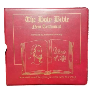 ✅12 Cassette tapes KJV The Holy Bible New Testament Read by Alexander Scourby - Picture 1 of 11