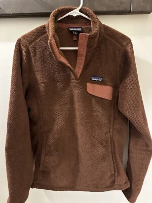 Pullover Mocasín Patagonia Fleece Re-Tool Marrón Para Mujer Mediano Con Broches a Presión  Foto 1 de 4