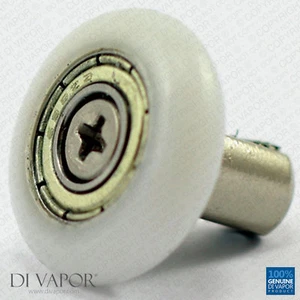 Rodillos de puerta de ducha Di Vapor (R) 22 mm/25 mm cuadrante desplazado gabinetes calidad - Imagen 1 de 6