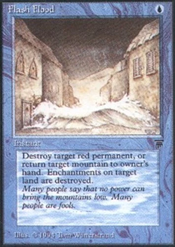 Flash Flood ~ Heavily Played Legends MTG Magic UltimateMTG Blue Card - Image 1 of 1