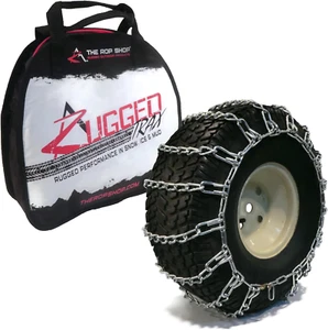 Pair 2 Link TIRE Chains 20X10.00X8 for Mtd/Cub Cadet Lawn Mower Tractor Rider - Picture 1 of 6