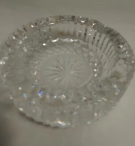 Vintage Crystal Round Ashtray Beautiful  - Picture 1 of 3