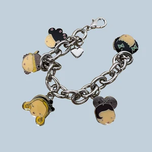 Vintage Gwen Stefani Enameled Harajuku Lovers Charm Bracelet - Picture 1 of 9