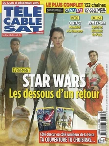 Télé Cable Sat n°1336 12/12/2015 "Star Wars VII" côté lumineux/ Contact/ Louane - Imagen 1 de 1