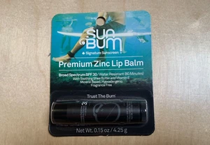 Sun Bum Signature Protector Solar Premium Zinc Bálsamo Labial FPS 30 80 min Resistente al Agua - Imagen 1 de 6