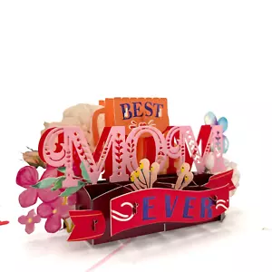 Pop Up Greeting Card, Best Mom Ever Card, Mom Card, Mother's Day Card, Mom Gift, - Picture 1 of 7