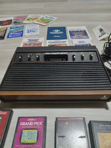 vintage Atari 2600 Console & 63 games lot 1980's joysticks paddles Untested - Picture 1 of 9