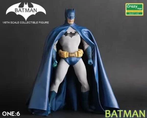 Figura de acción de Batman DC Comics escala 1/6 juguetes juguetes juguetes locos estatua en caja azul y negro - Imagen 1 de 29