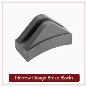 4 x 7¼" Narrow Gauge Brake Blocks for 5" - 8" Wheel dia |PNR-1E | PNP Railways  - Picture 1 of 5