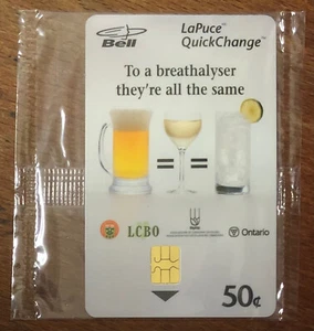 BELL CANADA ONTARIO LCBO LAPUCE TELECARD TELECARTE PAY PHONE CARD CARTE SCHEDA - Picture 1 of 2