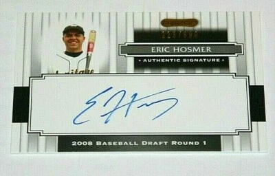 2008 Razor Signature Series #103 Eric Hosmer On-Card Rookie Auto 223/699 - Image 1 of 2
