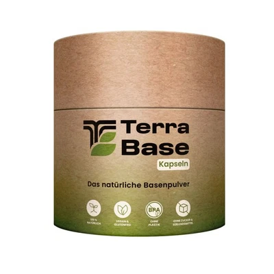 Natürliches Basenpulver 100  Kapseln Vegan Basisch Basen Citrat - TerraBase - Bild 1 von 4