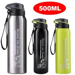500ML Bicycle Water Bottle Vacuum Stainless Steel Cycling Water Bottle Double Wa - Picture 1 of 12